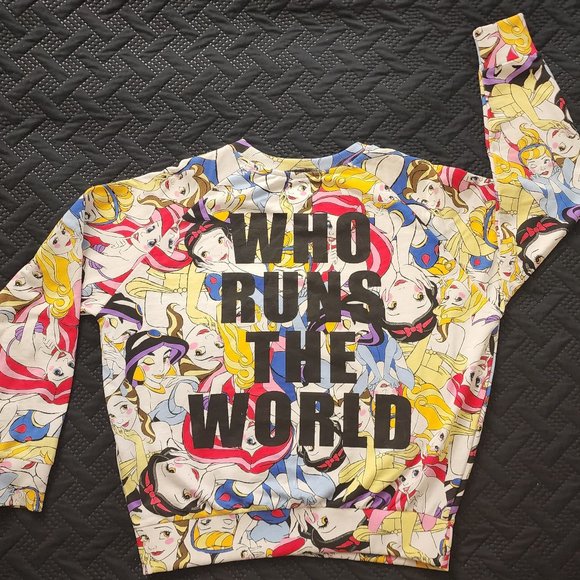 Disney Princess Who Runs The World Sweater - Picture 1 of 2